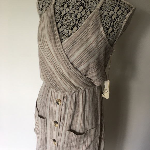 Striped linen summer dress - Picture 2 of 8